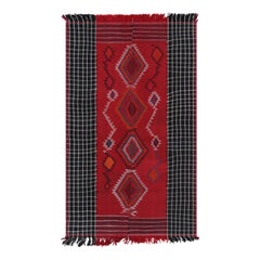Vintage Persian Kilim in Red with Geometric Medallions, from Rug & Kilim