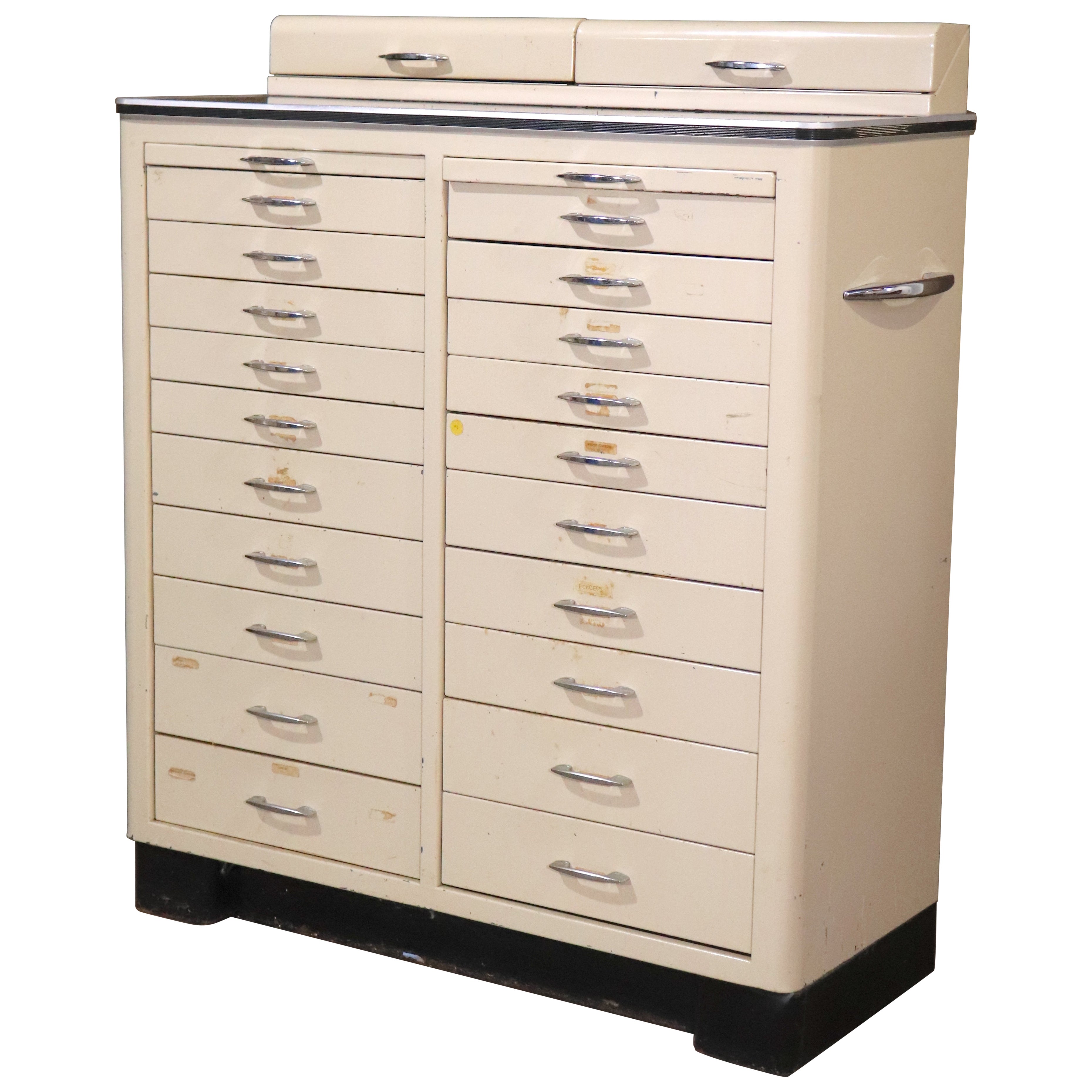 Deco Style Vintage Dental Cabinet