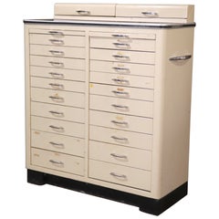 Deco Style Vintage Dental Cabinet