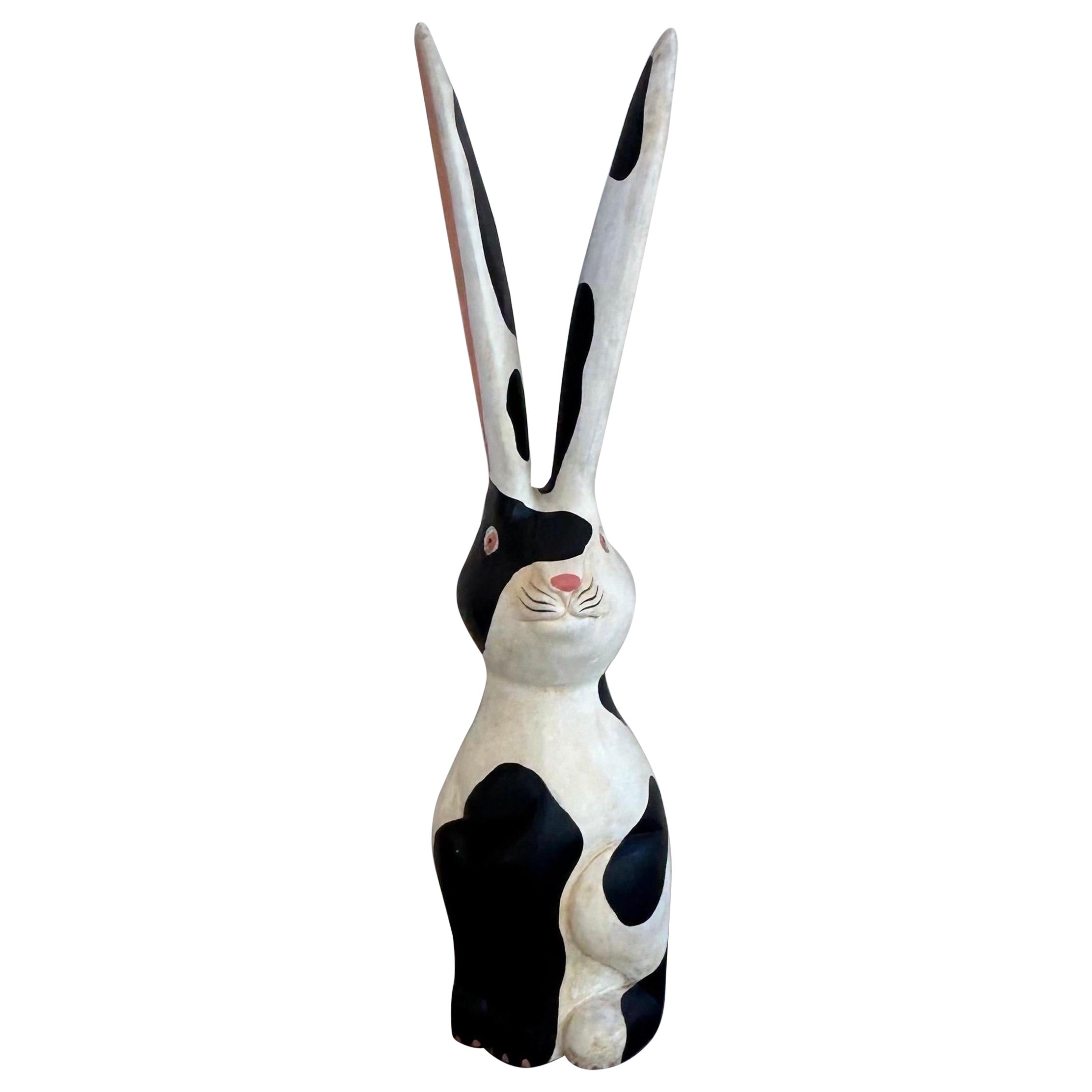 Timber rabbit carved early 20th century