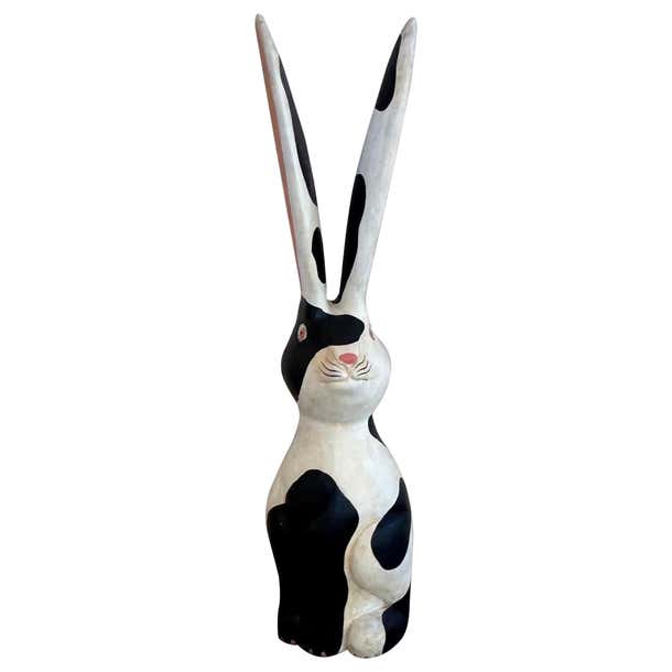 Timber rabbit carved early 20th century For Sale at 1stDibs
