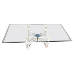 Couchtisch aus Lucite, beleuchtet von Philippe Jean, Frankreich, 1970er Jahre