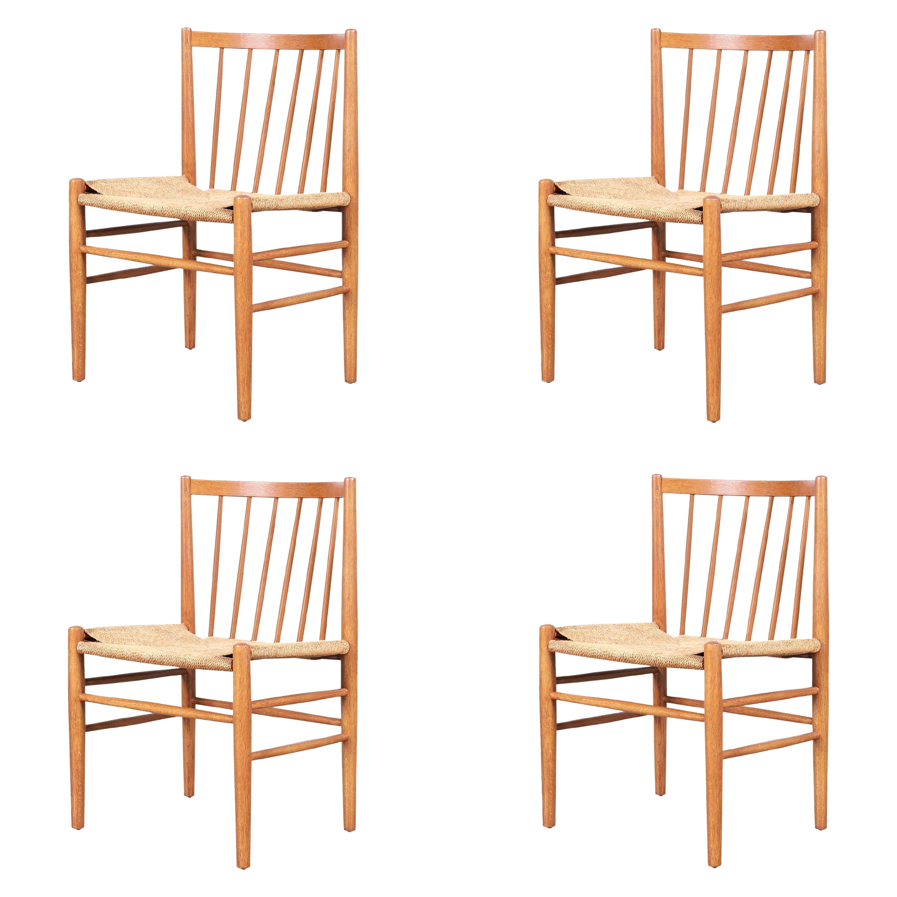 Danish Modern Teak Dining Chairs Model J80 by Jørgen Baekmark