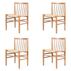 Danish Modern Teak Dining Chairs Model J80 by Jørgen Baekmark
