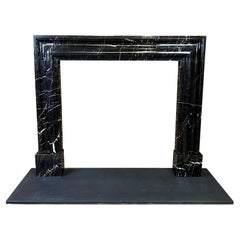 21st Century Nero Marble Bolection Fireplace Surround