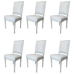 Set of Louis XVI Style Dining Chairs