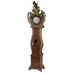 18th / 19th C! Antique  French Provincial Style, Carved, 125 H, Longcase Clock!