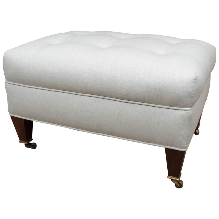 Small Vintage Ottoman For Sale at 1stDibs