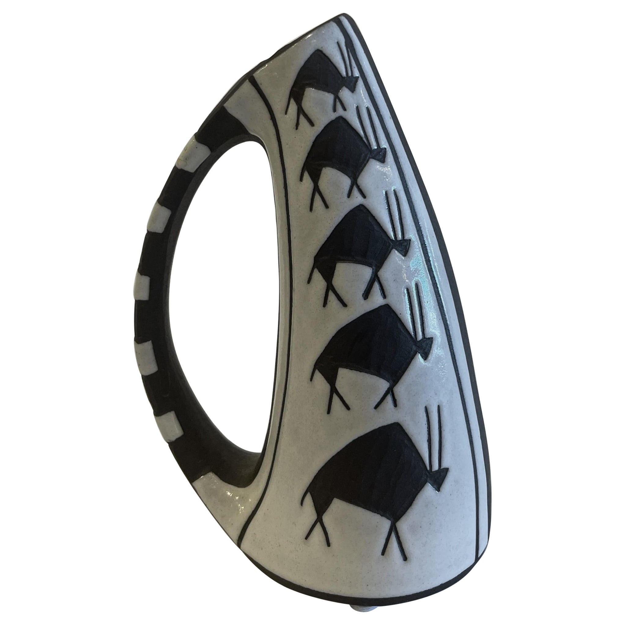 Danish Mid-Century Ceramic Pitcher, Marianne Starck for Andersen and Sons For Sale