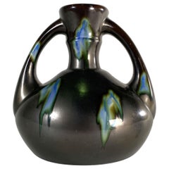 German Arts and Crafts Ceramic Two Handled Vase