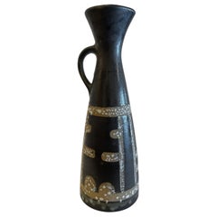 Israeli Mid-Century Lapid Lava Glazed Ceramic Pitcher
