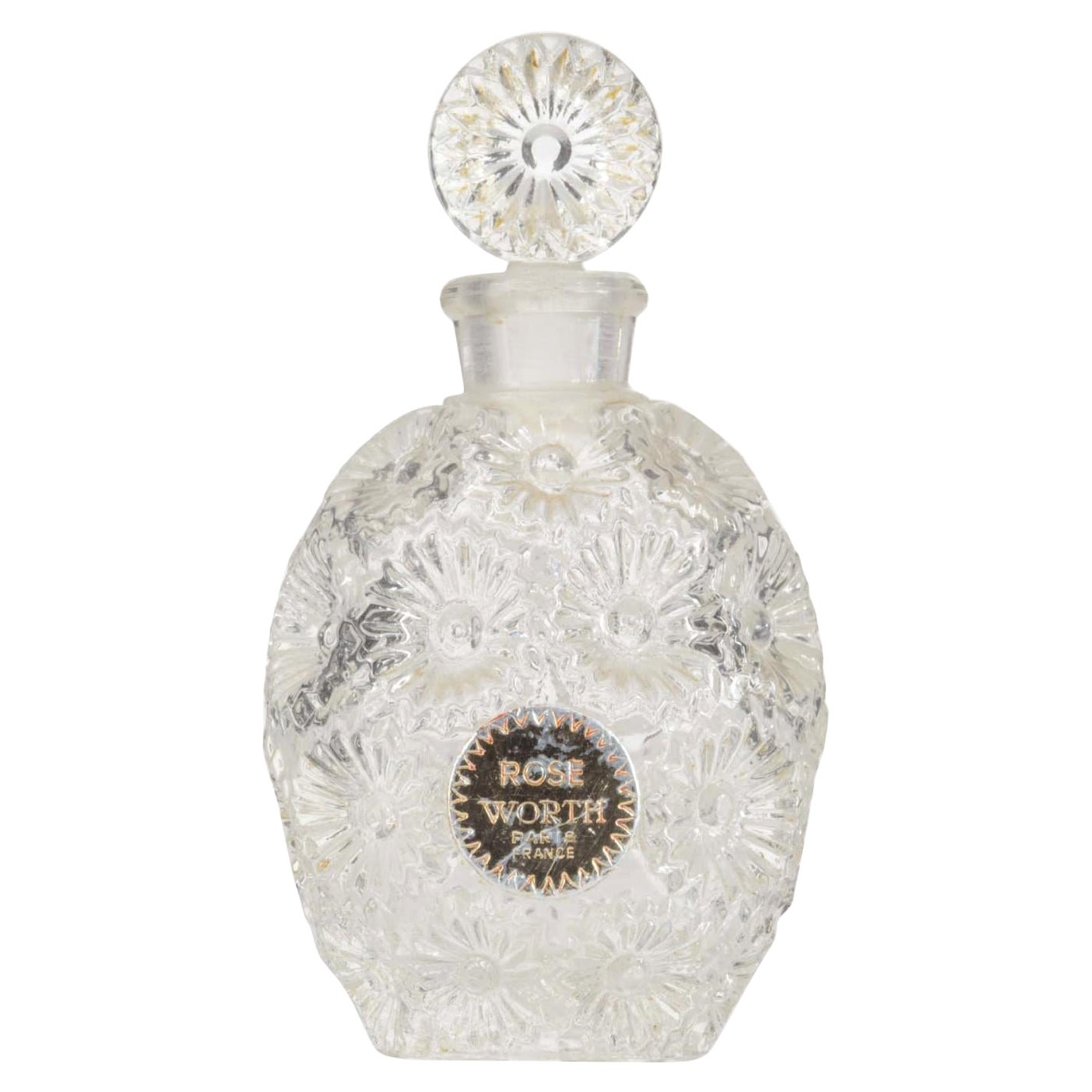 French Art Deco Lalique Daisy Perfume Bottle For Sale