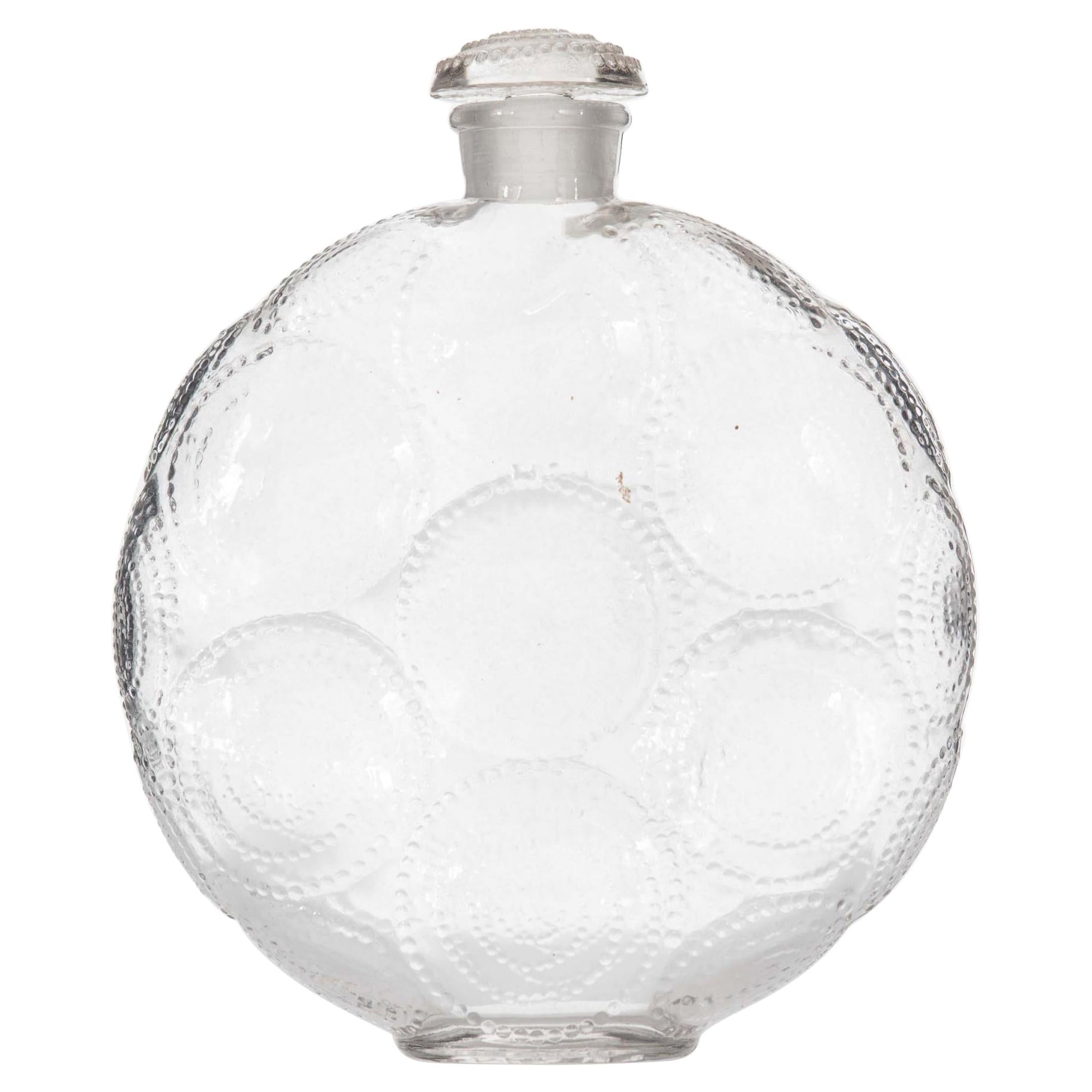French Art Deco Forvil Lalique Glass Perfume Bottle