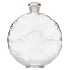 French Art Deco Forvil Lalique Glass Perfume Bottle