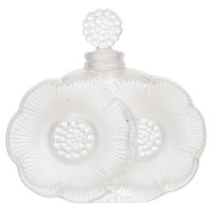 French Art Deco Lalique Flower Perfume Bottle