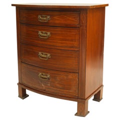 English Sheraton Mahogany Small Chest