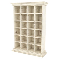 Armoire d'apothicaire blanche victorienne