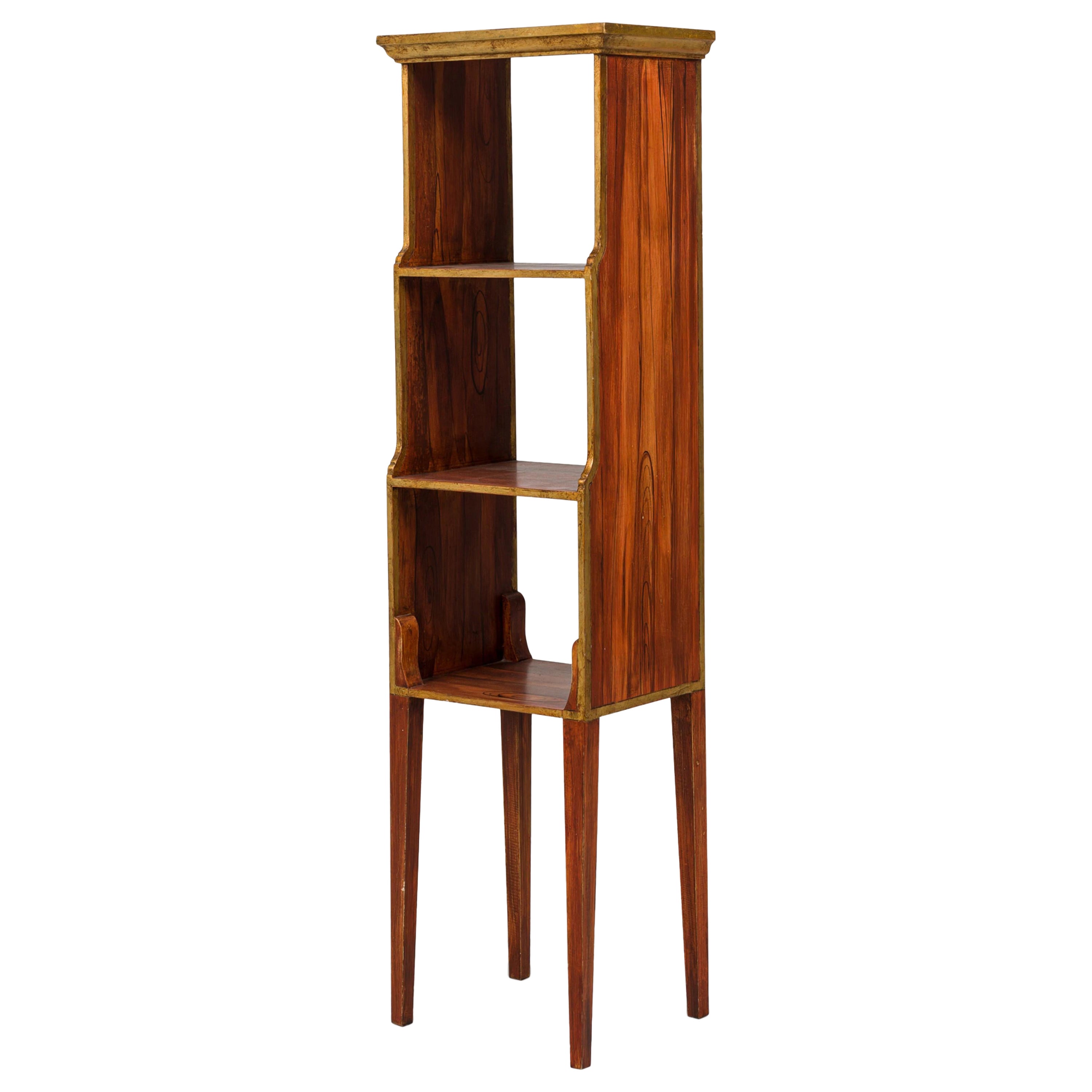 Oliviere Italiano Veneciano Tallado Pintado Madera Bibliotech / Librería en venta