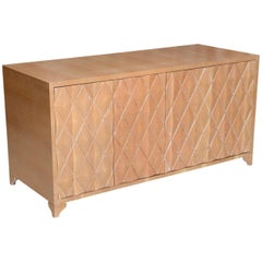 Cerused Oak Four-Door Buffet or Credenza, Jamie Herzlinger