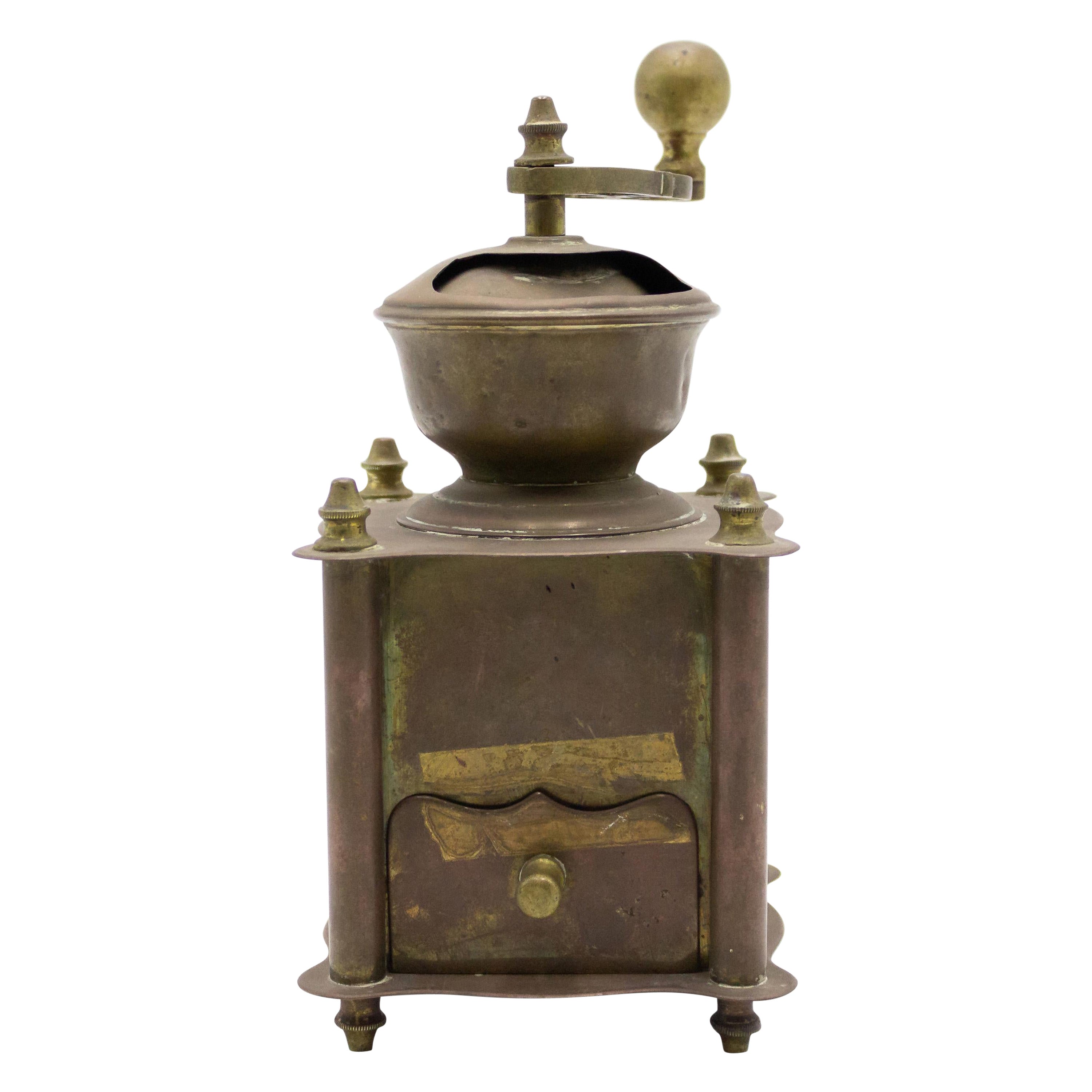 American Country Brass Coffee Grinder