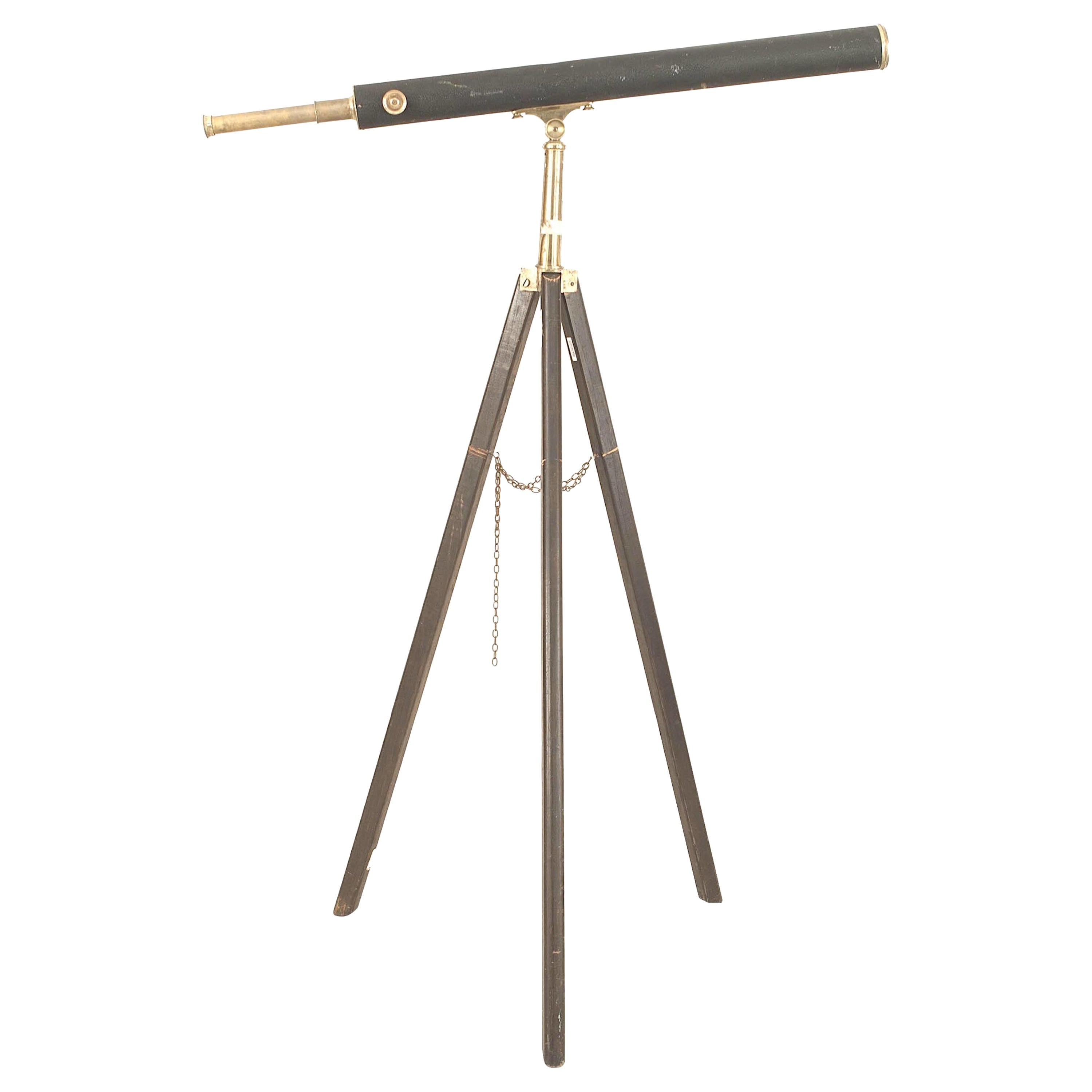 English Victorian Ebonized Telescope