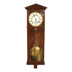 Horloge murale américaine victorienne en acajou