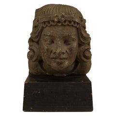 Busto di pietra precolombiano
