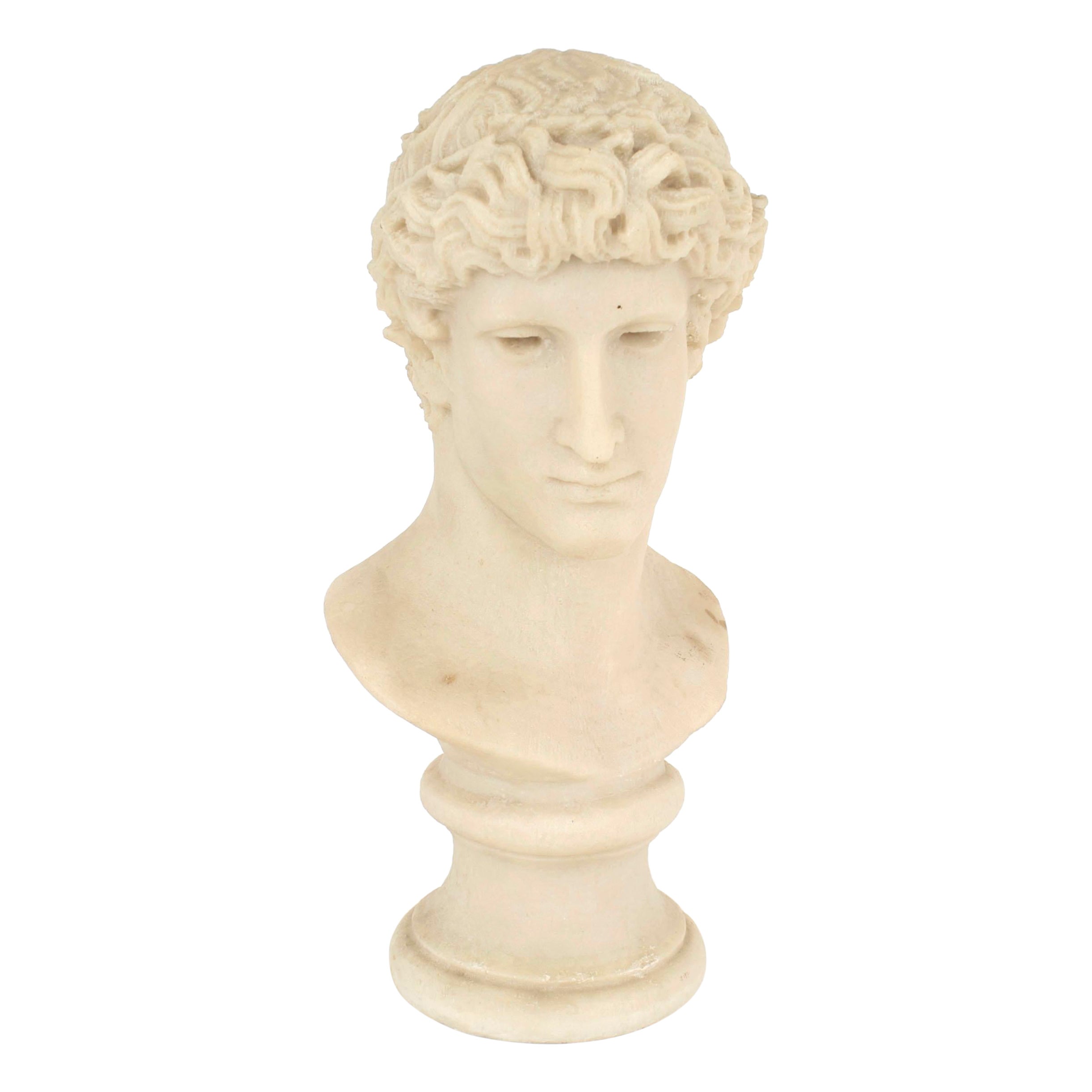 Buste d'homme en résine néoclassique italienne en vente