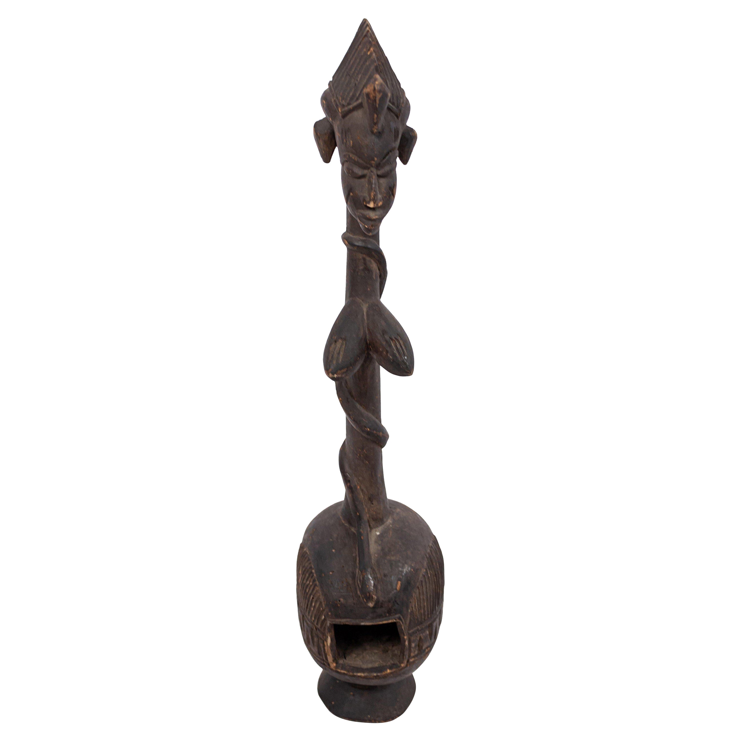 Escultura Figural Tribal Vintage