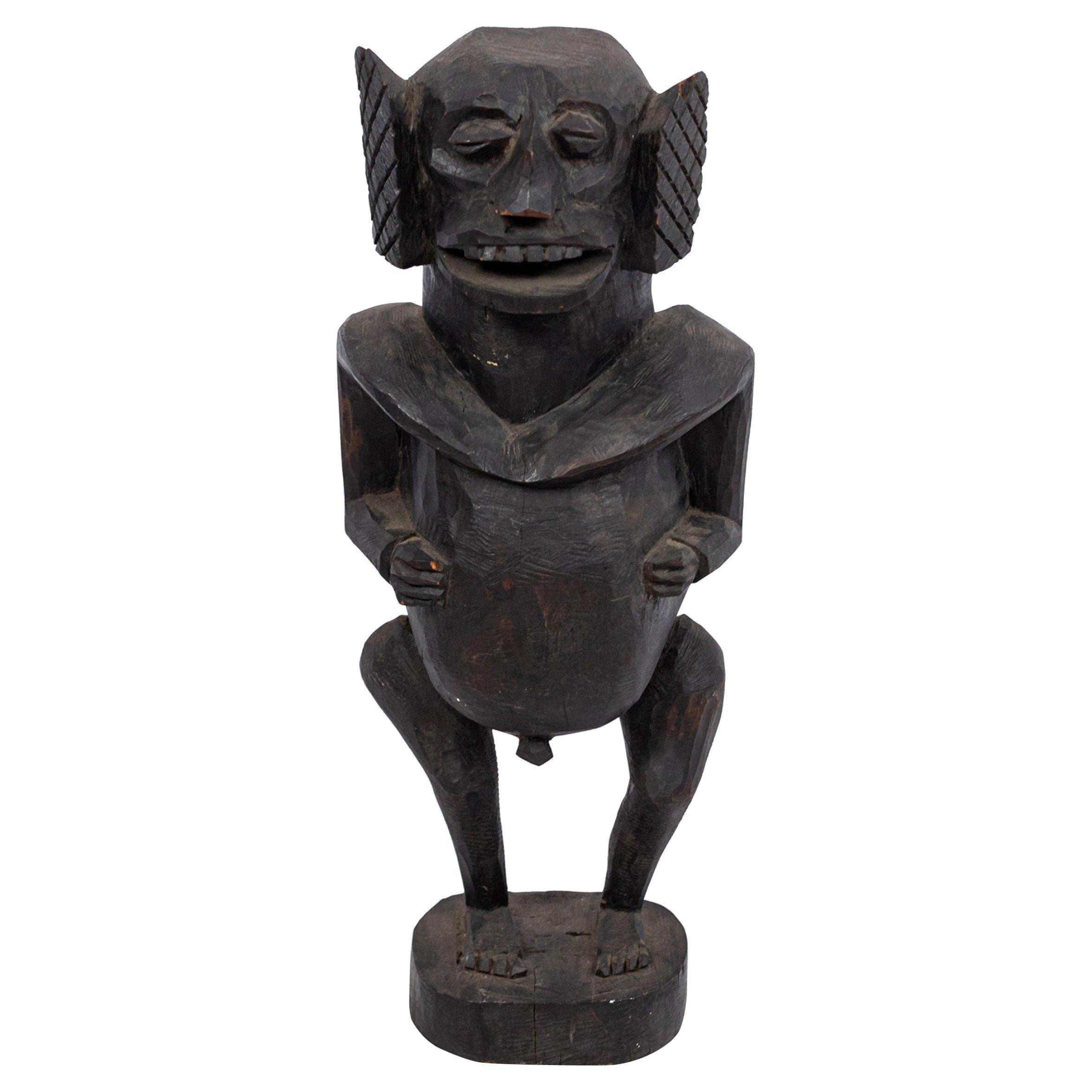 Escultura Figural Tribal Vintage