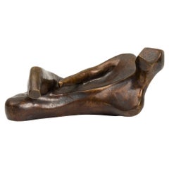 Escultura masculina contemporánea americana de bronce