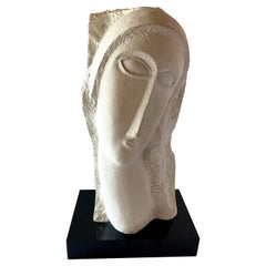 Modigliani style Tete sculpture