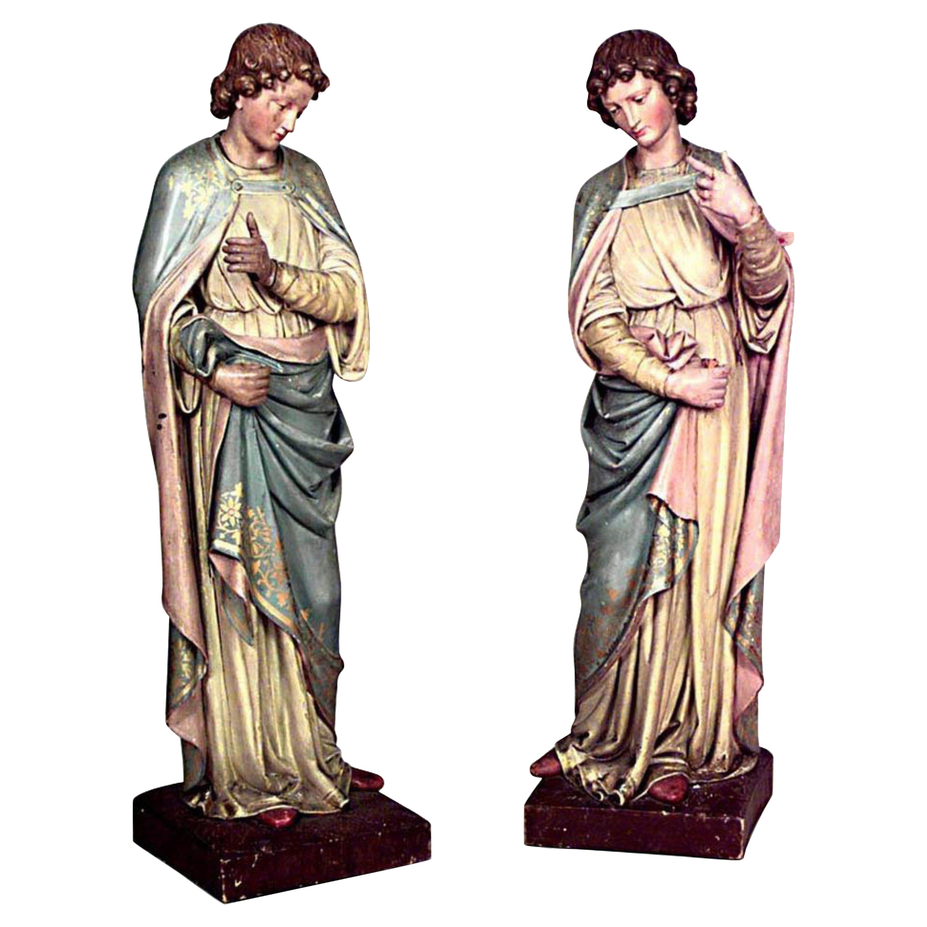 Pair of Italian Renaissance Religious Figures