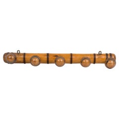 English Maple Faux Bamboo Hatrack