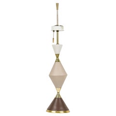 Gerald Thurston for Lightolier American Porcelain Hourglass Table Lamp