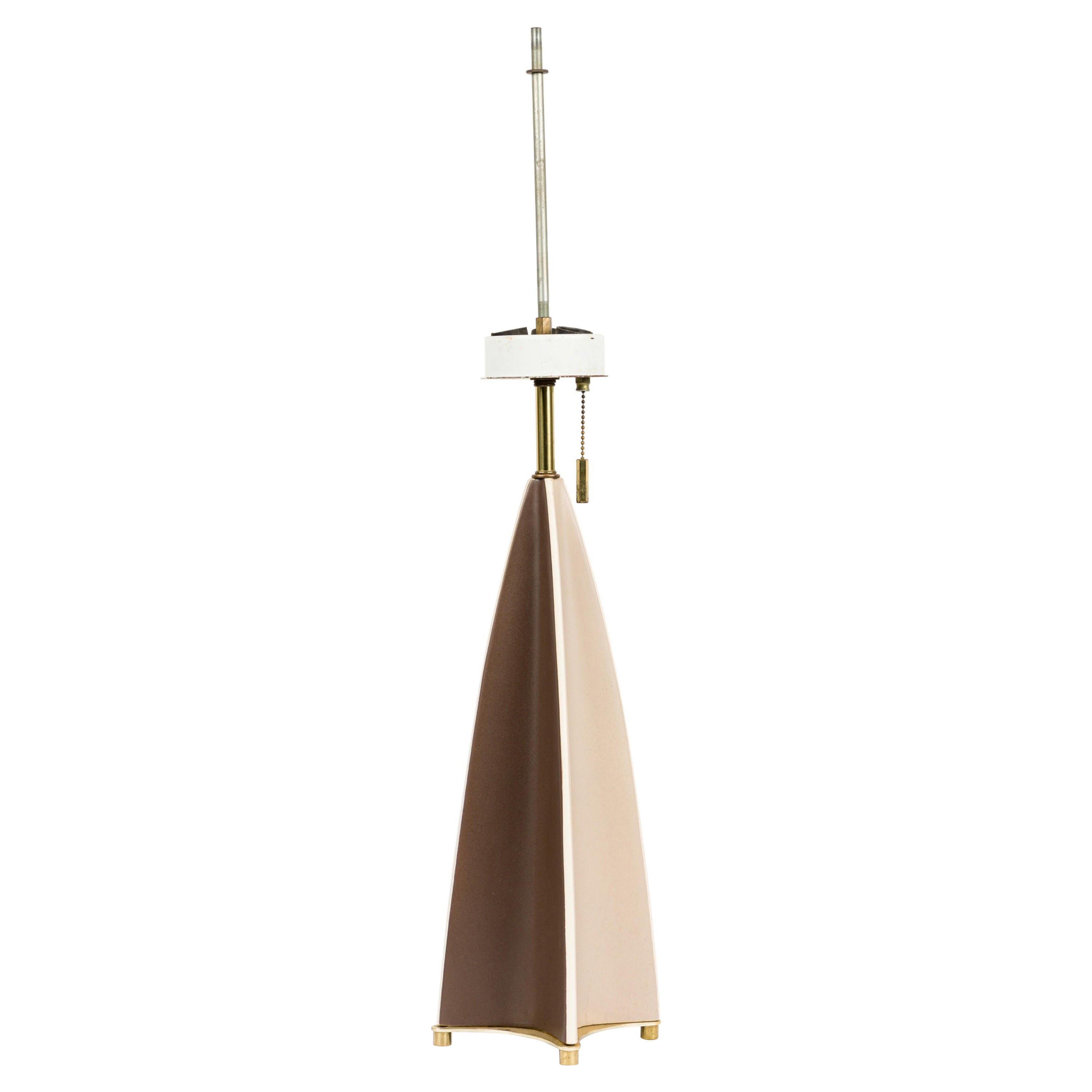 Gerald Thurston for Lightolier American Mid-Century Parabolic Fin Table Lamp
