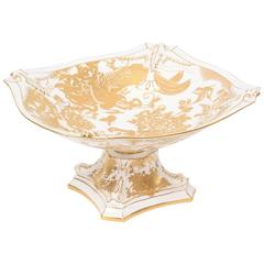 Royal Crown Derby "Gold Aves" Figuraler Delphin Sockel Tafelaufsatz