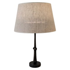 Lampada da tavolo in ferro battuto in stile Diego Giacometti - Anni '50 - Italia - Stile brutalista