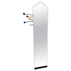 Memphis Style 1980's Modern Antique Wall Hanging Mirror