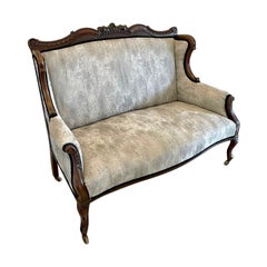 Outstanding Quality Antique 19th Century Victorian Carved Mahogany Sofa