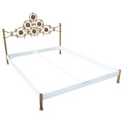 Estructura de cama italiana vintage de latón de Osvaldo Borsani y Arnaldo Pomodoro