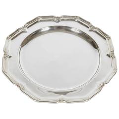 Vintage English Hotel Tray in Silver