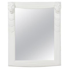 John Dickinson Style White Lacqquer Mirror