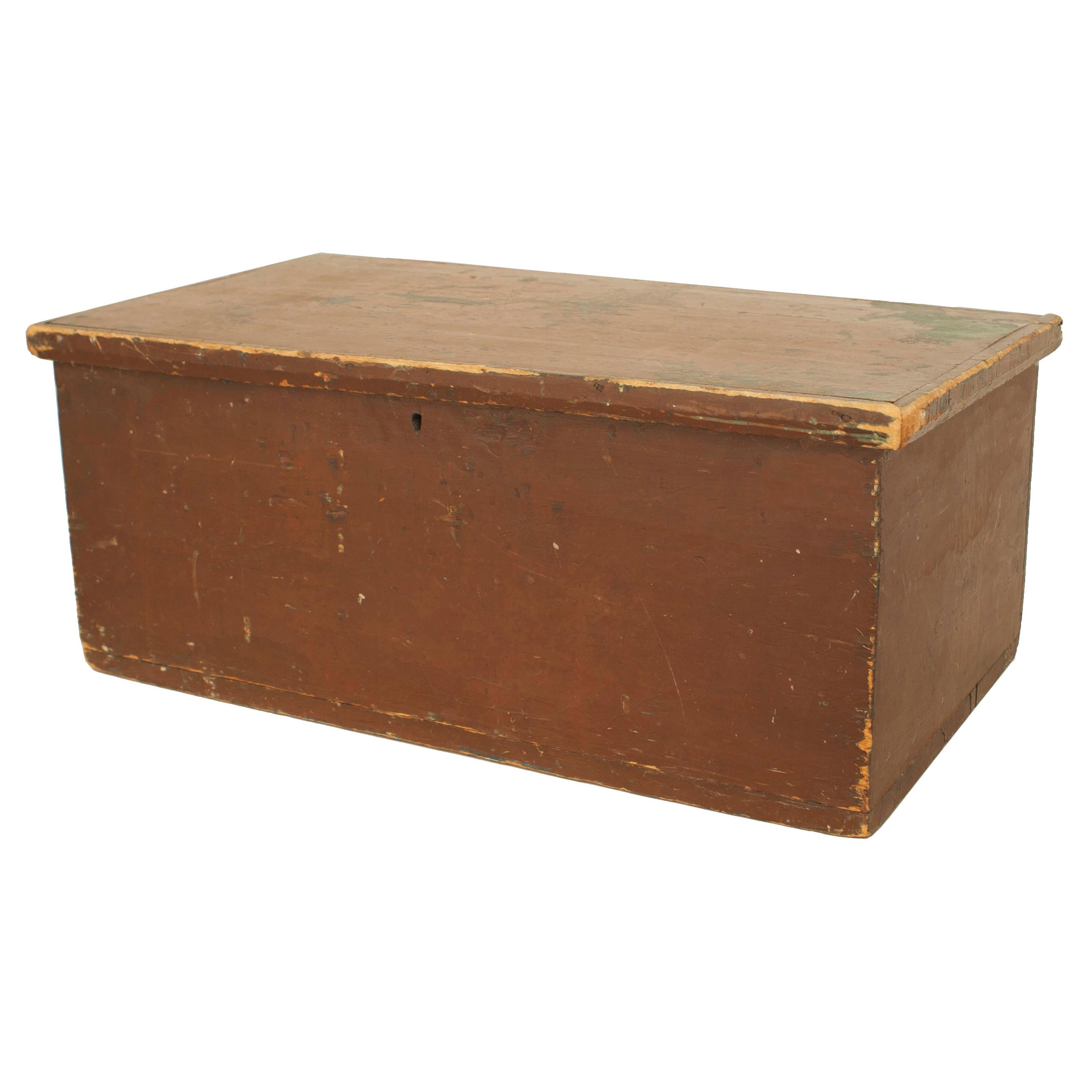 Country Rustic Weathered Trunk
