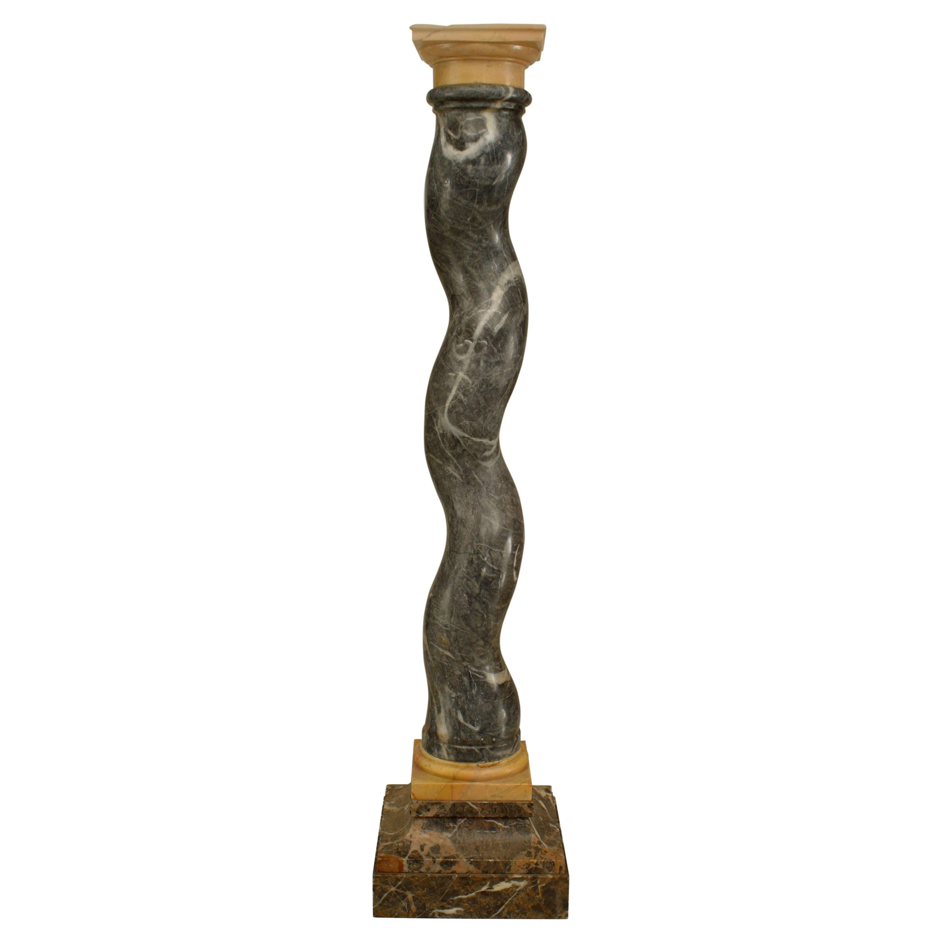 Colonna in marmo neoclassica italiana in vendita