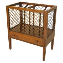 Engish Sheraton Mahogany Magazine Rack