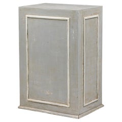 American Mid-Century Grey Painted Pedestal