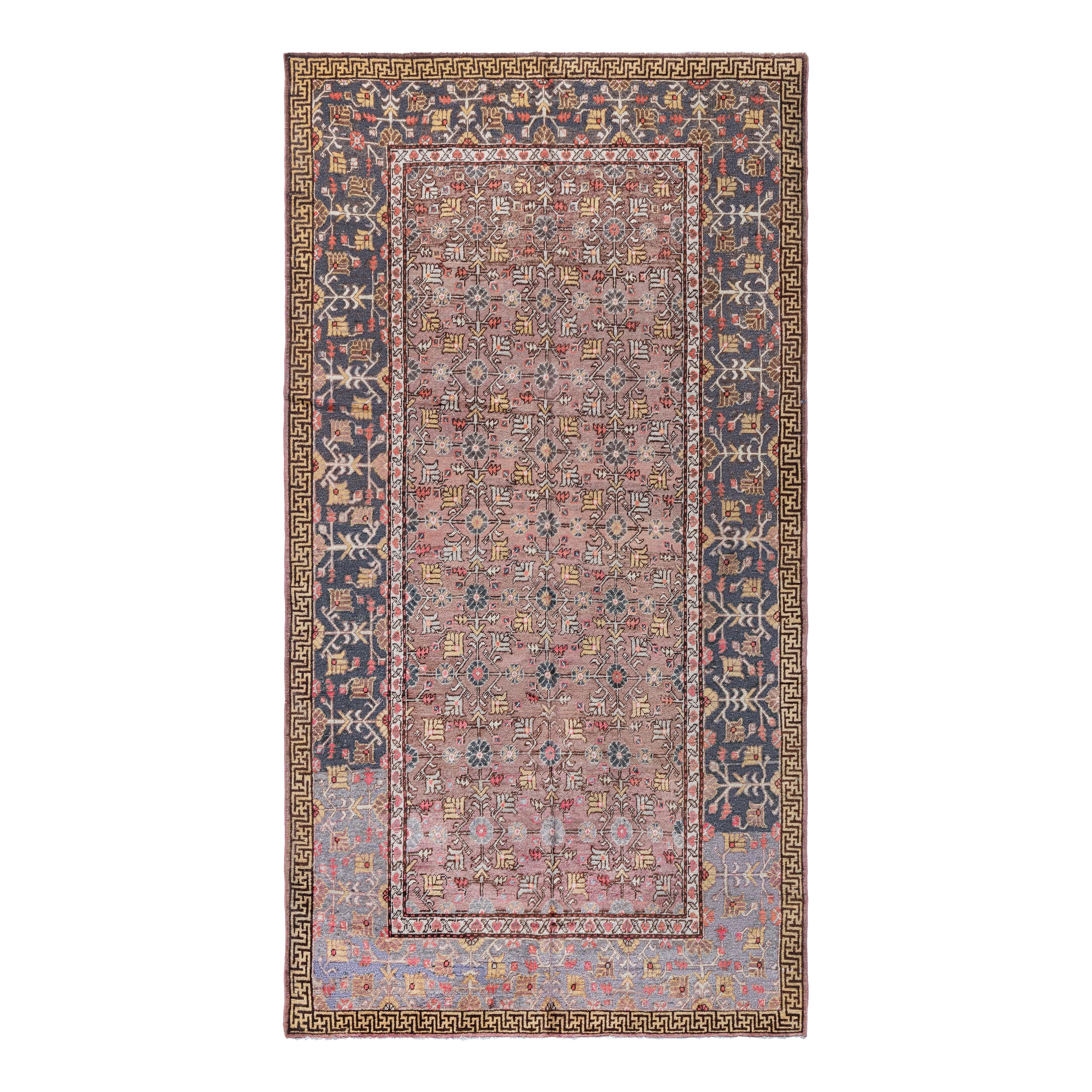 Doris Leslie Blau Vintage Samarkand 'Khotan' Handmade Wool Rug