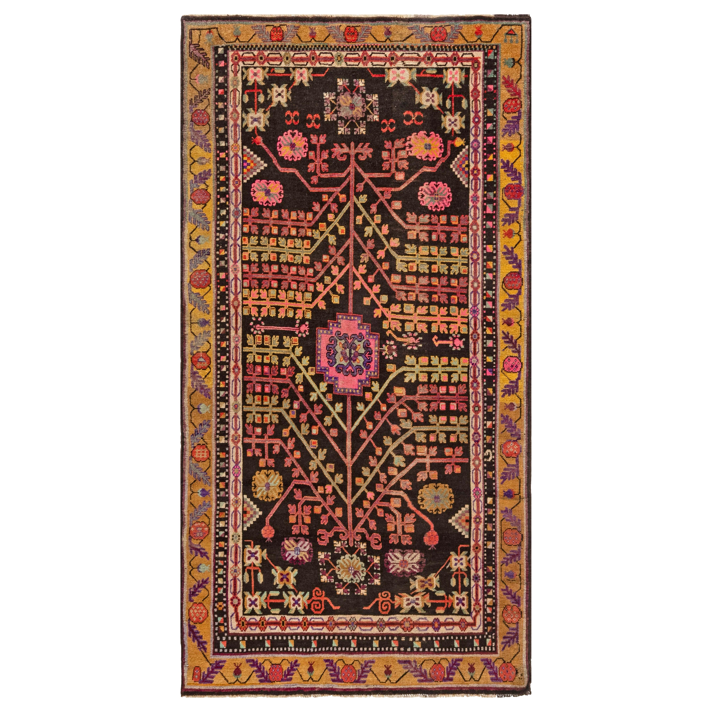 Doris Leslie Blau Midcentury Samarkand Handmade Wool Rug