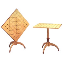 Unique Tilt-Top Dining, Game, or Center Table by Dale Broholm, USA 1992